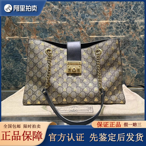 [9.8新]Gucci古驰古驰双G蜜蜂单肩斜挎包新款女包包官方专柜正品