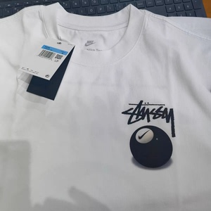 #短袖男 stussy nike联名圆领短袖T恤 男女同款