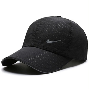 耐克/Nike速干网眼棒球帽 帽檐戴反光条后面魔术贴也戴反光