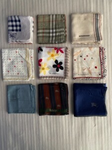 vintage中古| Burberry巴宝莉方巾西装口袋巾，