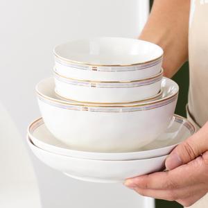 汤碗面碗家用陶瓷大碗汤面碗吃饭碗欧式面条碗汤盆专用餐具高级感