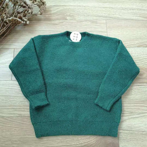 绿色毛衣全新男童女童儿童中性韩版修身贴身秋冬单穿超厚暖和