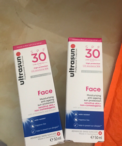 过期特价！Ultrasun优佳面部敏感肌抗老防晒霜50ml瑞