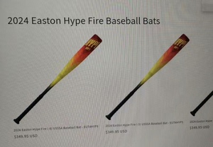棒球棒，火焰战神顶级弹性成年棒球比赛棒（Easton），美式