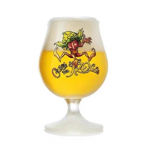 比利时精酿啤酒杯山树精啤酒杯矮脚郁金香杯磨砂杯