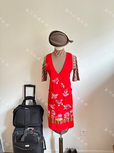 韩亚航空空姐制服刺绣围裙