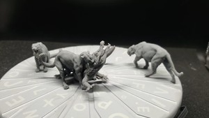 动物模型美洲豹白模涂装树脂模型3d打印玩具精度