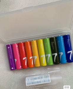 全新低价处理!紫米彩虹5号 7号电池10粒装碱性干电池