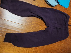 太平鸟 毛线料运动裤 紫红色165
