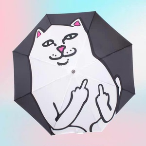 #雨伞RipNDip雨伞 中指猫遮阳伞 Lord贱猫创意透明