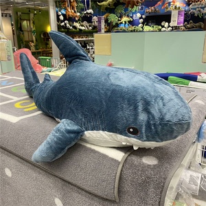 【全新包邮】宜家IKEA同款大鲨鱼可爱大号抱枕公仔毛绒玩偶