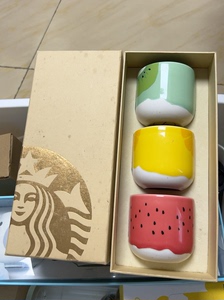 Starbucks星巴克水果套杯马克杯，3个套装适