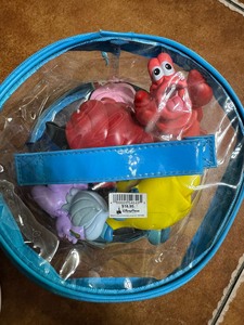 出闲置，美国迪士尼美人鱼洗澡浴缸游泳池戏水漂浮玩具模型，有包
