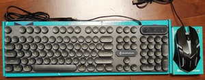 全新 SHIPADOO K500 发光RGB键盘鼠标套装有线