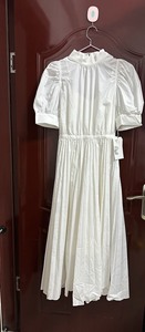 SNIDEL 甜美公主风白色长裙。专柜购买，一直没穿全新带吊