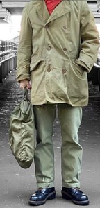 二战美军军版公发吉普麦基诺大衣风衣38码