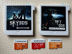 【库存包邮】sky3ds烧录卡带32Gt f卡拷游戏