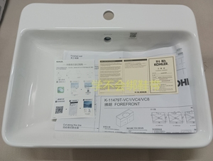 科勒拂朗台盆K-11479T半嵌入式台盘面盆洗手盆