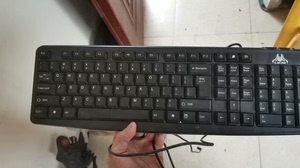 雷捷台式机通用打字办公家用游戏商务电脑键盘笔记本外接有线防水