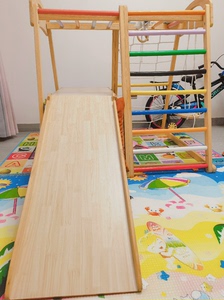 二手攀爬架儿童室内实木滑滑梯宝宝秋千组合家用幼儿园小型淘气堡