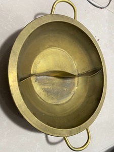 纯铜鸳鸯锅10几个（有三口的 有单锅） 直径40cm 电磁炉