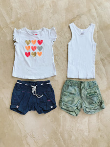 3岁 夏季女童装  上下两套全棉T恤➕牛子裤