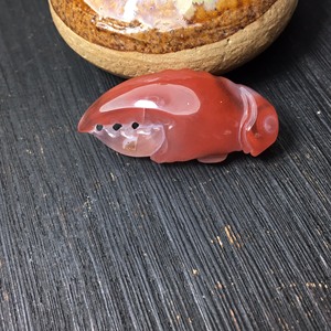 保山南红玛瑙《蟹钳》…，颜色漂亮，可以直接佩戴，可以配串，也