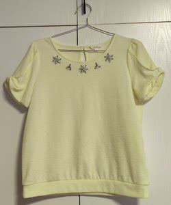 莫丽菲尔7Modifier女式夏装可爱时尚泡泡袖T恤衫