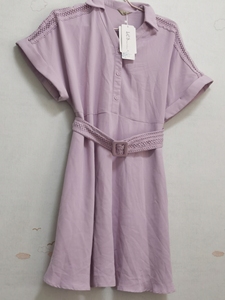 乐伊尚全新带吊牌连衣裙，在乐伊尚实体店购入，香香的紫色，均码