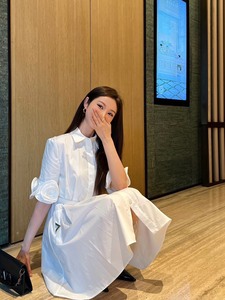 VLTN 24SS———春夏最新款立体花苞短袖设计连衣裙 小