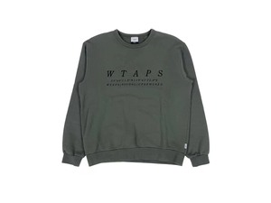 WTAPS 灰色刺绣长袖卫衣03218