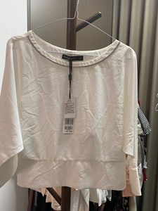 #衬衫拉夏贝尔专柜正品全新专柜刚撤柜的最新款女装白色篇幅袖小