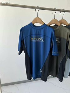 澳洲RIPCURL男士速干T恤高弹力速干面料92聚酯纤维，8
