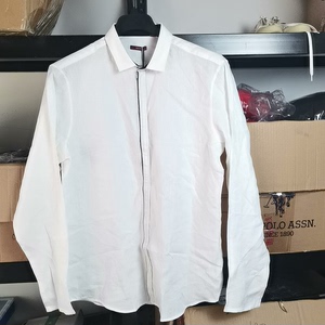 VICUTU威可多男式亚麻衬衣（0187），XXL，微脏（图