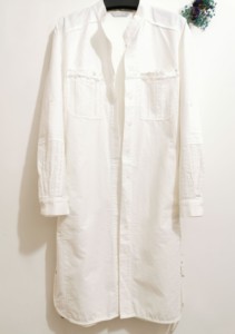 韩国Mb品牌白色衬衫式外套/连衣裙    戚薇款