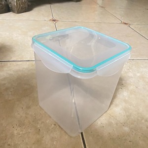 收纳桶盒乐扣桶塑料方桶装粮食密封桶pp方形乐扣塑料包装桶