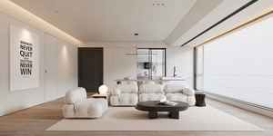 现代简约极简风格家装设计室内空间布置方案合肥本地设计师
