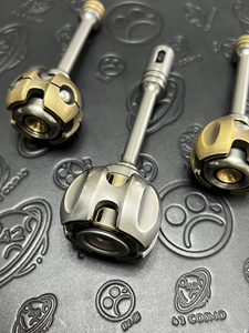 老铁匠噪音权杖，不锈钢初代配黄铜钛噪动对锁，黄铜c-nano