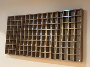 置物架满墙落地格子架墙上展示架创意书架实木方格订制