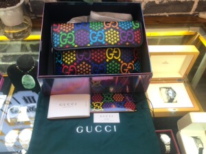 全新 Gucci 跳跳糖系列星星字母迷彩印花双G胸包斜挎包