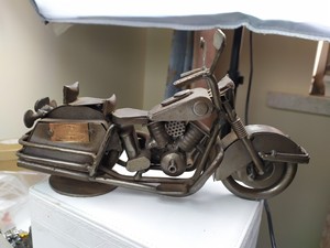 日本回流老摩托车模型手工焊接，不可复制。