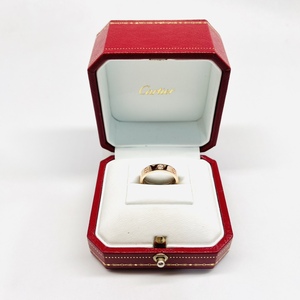 [9.9新]Cartier卡地亚玫瑰金窄版单钻戒指50号公价1.82W