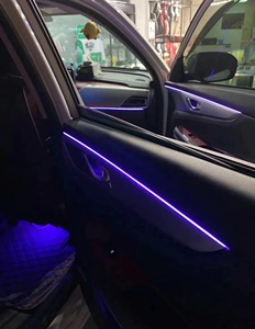 亚克力隐藏式汽车氛围灯，免穿线改装。车内无线声控气氛灯，内饰