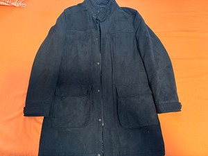 G2000中长款风衣夹克，麂皮加内里棉，175/100，L码