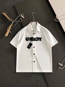 自购正品奢侈品Givenchy纪梵希男士衬衫翻领短袖外套