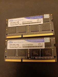 8g ddr3 1066 十铨 两条 笔记本三代内存