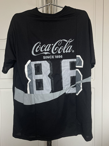 太平鸟男装 夏季新款可口可乐联名印花刺绣体恤衣服半短袖T恤，