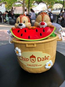 2019年夏天超火上海迪士尼的奇奇&蒂蒂爆米花桶