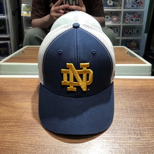 #帽子  47 Brand X NCAA圣母大学弯檐硬顶网帽