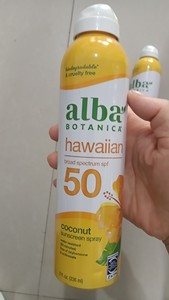 alba botanica 夏威夷SPF50+椰子防晒喷雾2